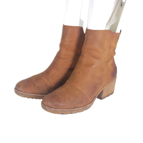 Sorel Women's Kate US 9 Brown Suede Waterproof Side Zip Boots Booties - Picture 1 of 15